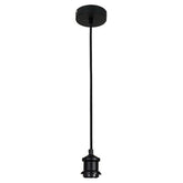 Oriel Lighting Indoor Pendants Albany 180cm Vintage Cloth Cord Suspension Lights-For-You OL69321BK 9324879207171